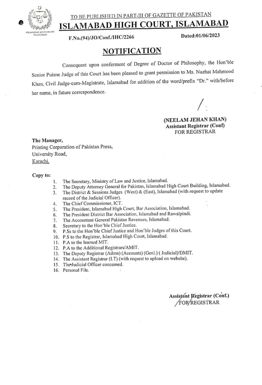 Islamabad high court 